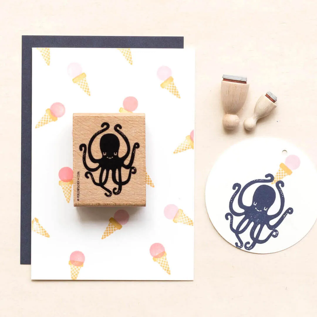 Perlenfischer Eiswaffel klein Stempel Mini 15x10 mm
