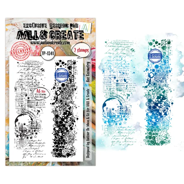 AALL and Create TP-1341 Bee Geometry Stempelset A6 2 Motive