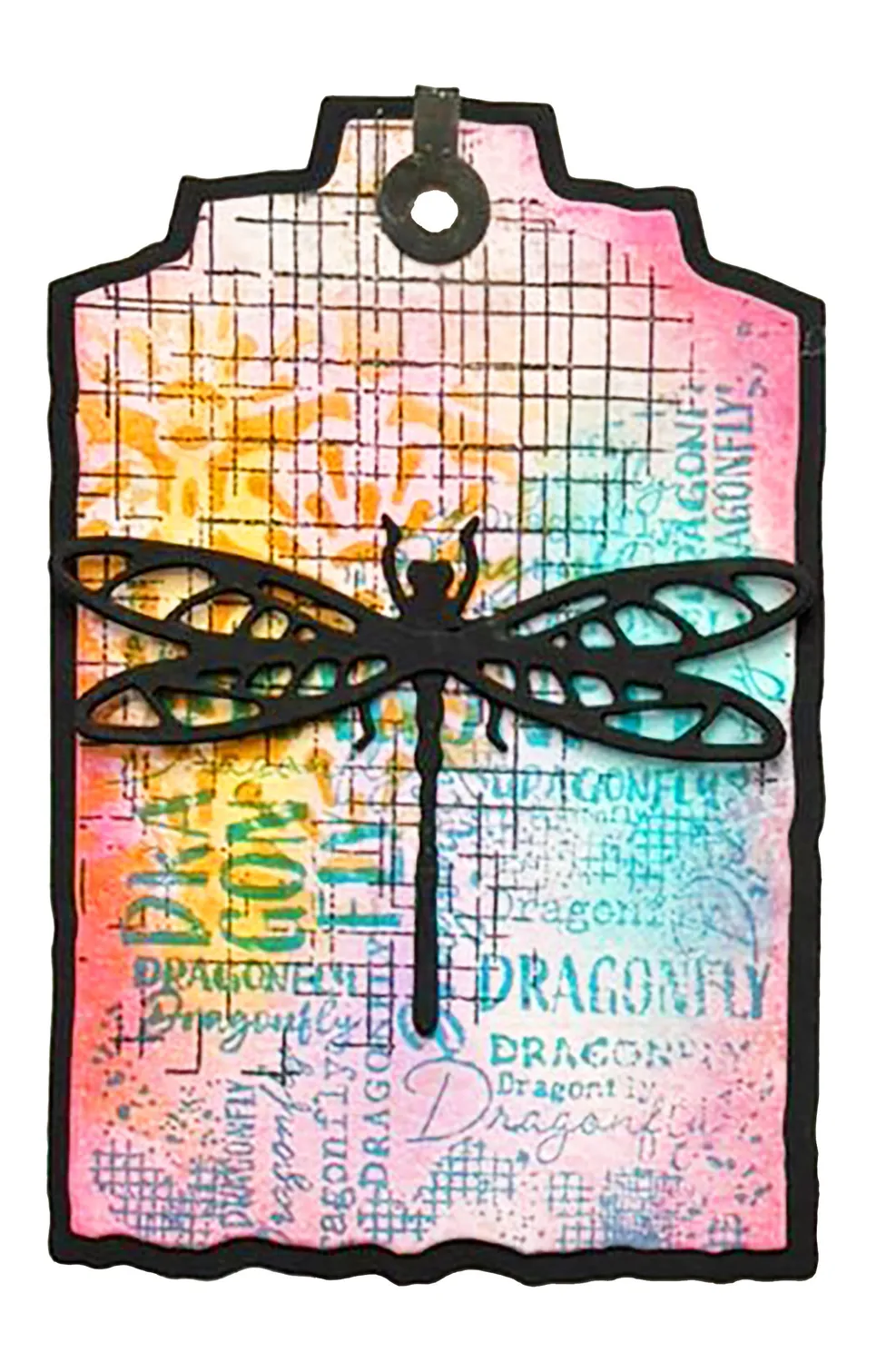 StudioLight Hazel Eaton Stempel Grunge Grid Clear 93x136mm