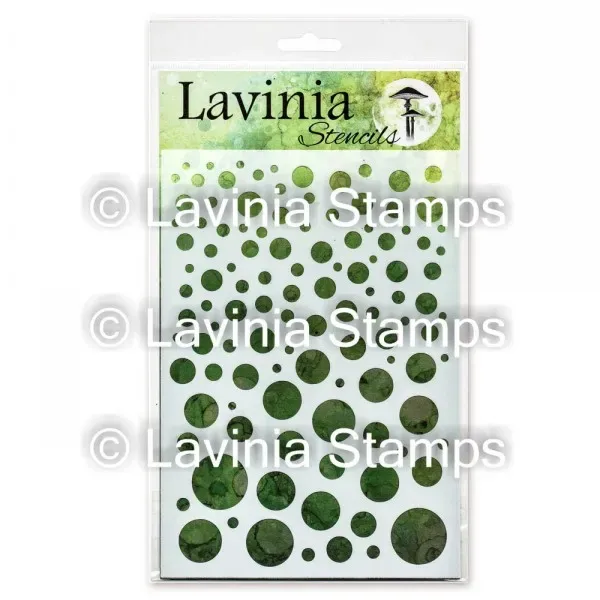 Lavinia Stamps White Orbs Schablone Kreismuster weiß