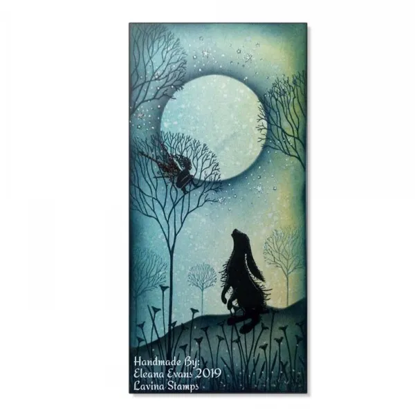 Lavinia-Stamps Skeleton Tree Scene Stempel Photopolymer