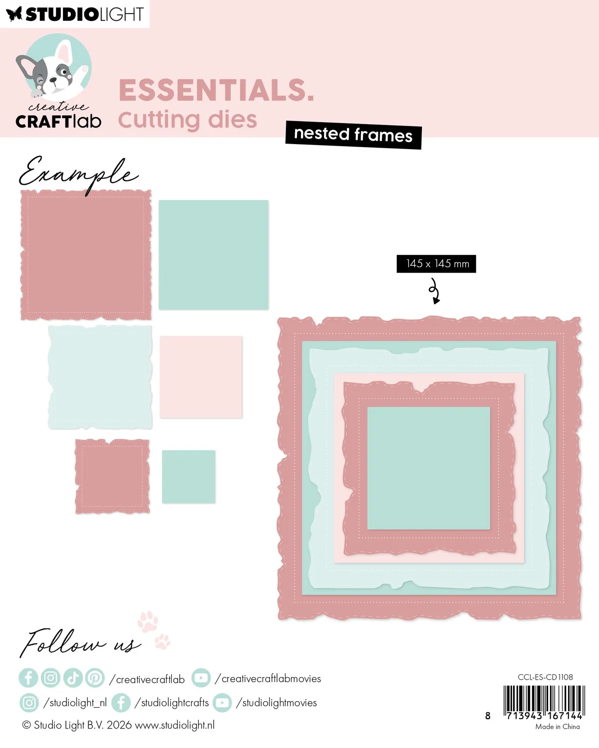 Creative Craftlab Essentials Nested frames Stanzschablonen Rahmen