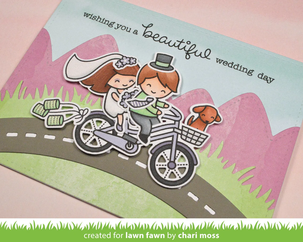 Lawn Fawn Simple Road Border Stanzschablone LF1363 Straße