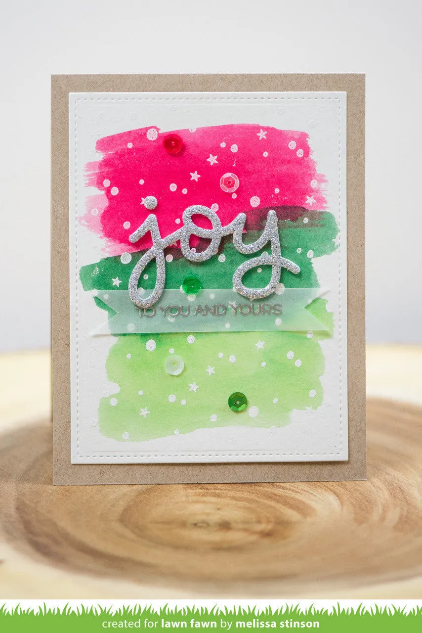 Lawn Fawn Snowy Backdrops LF980 Clear Stempel Winter