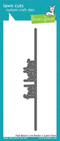 Lawn Fawn Feel Better Line Border Lawn Cuts Stanze
