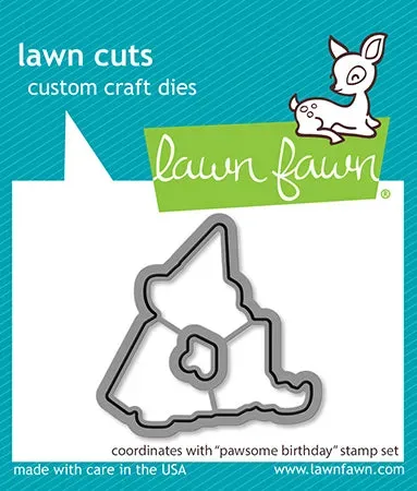Lawn Fawn Lawn Cuts LF3163 Stanzschablone Pawsome Birthday