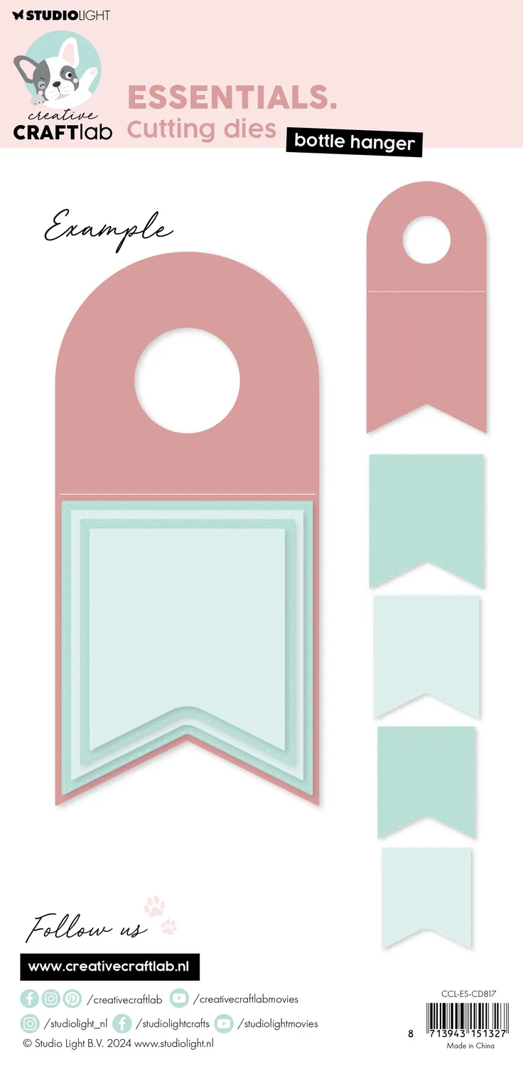 Creative Craftlab Essentials Stanzschablone Bottle hanger