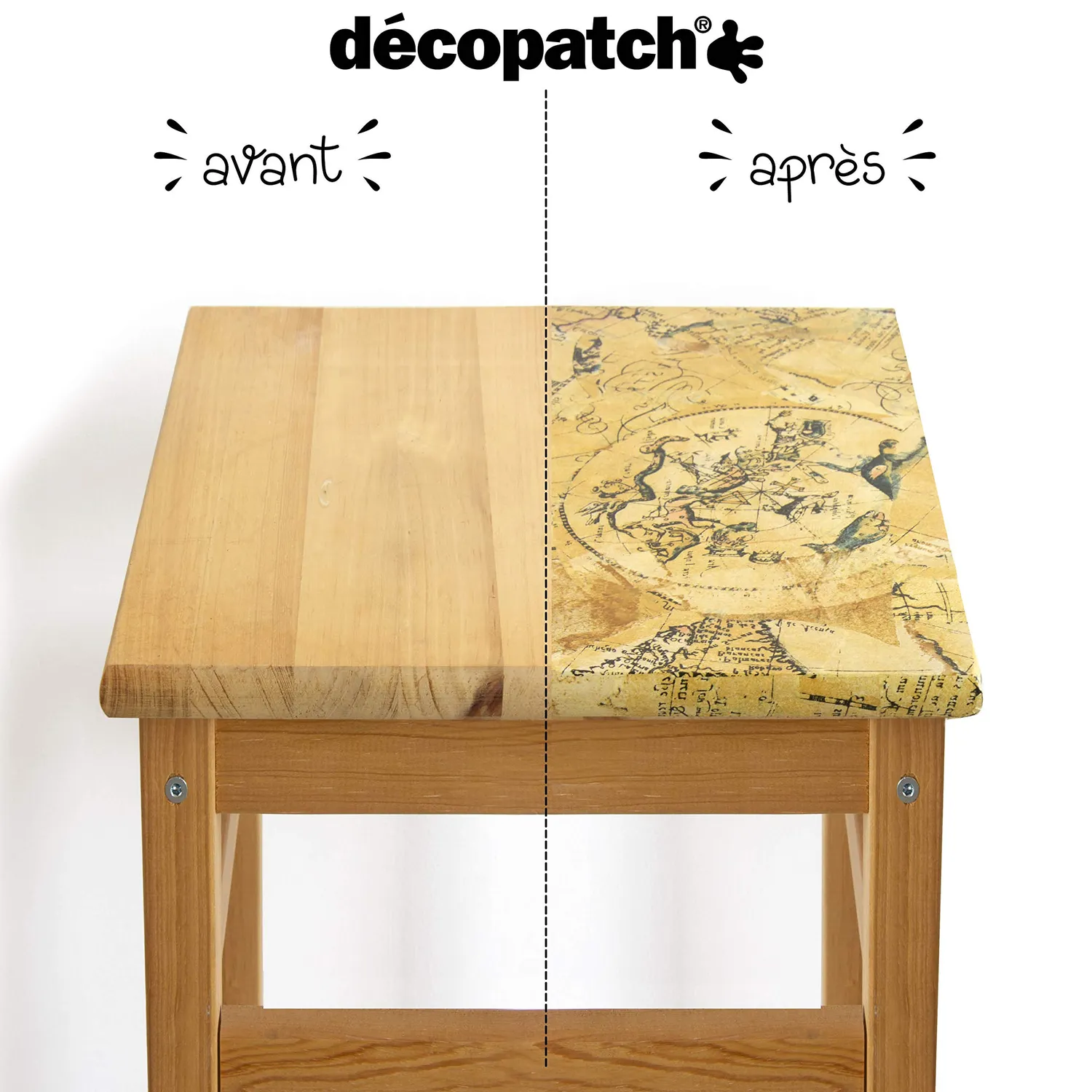 Décopatch 680 Décopatchpapier Schokotafel 3 Blätter
