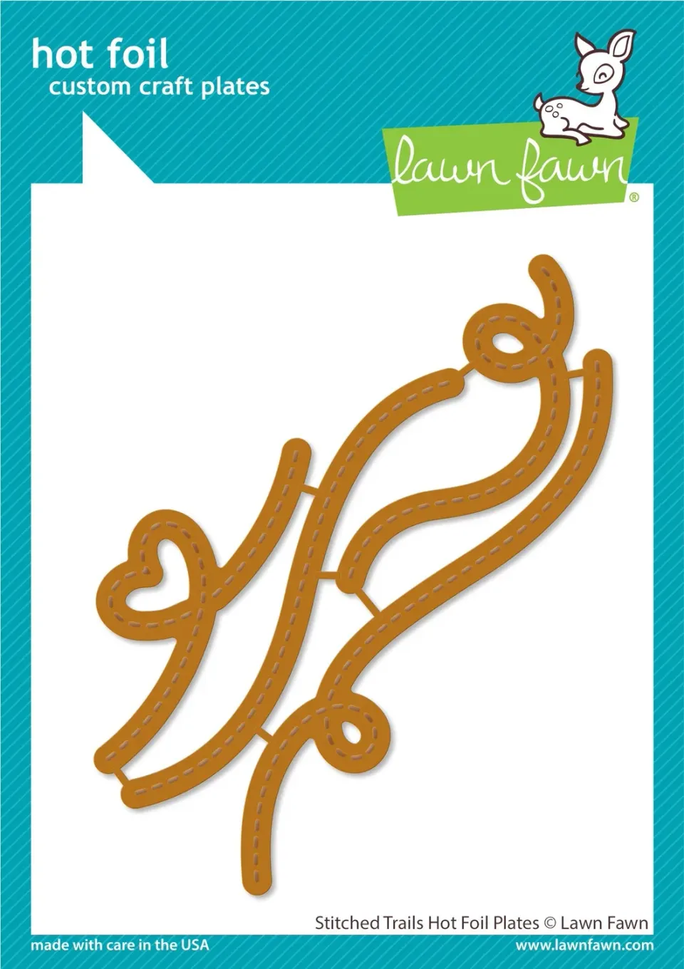 Lawn Fawn Stitched Trails Hot Foil Platte 3 Motive