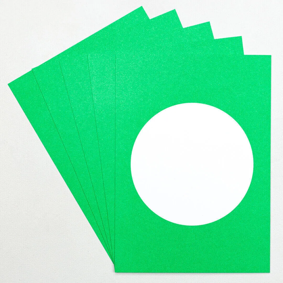Perlenfischer Dot Grass green Postkarten A6 5er grün