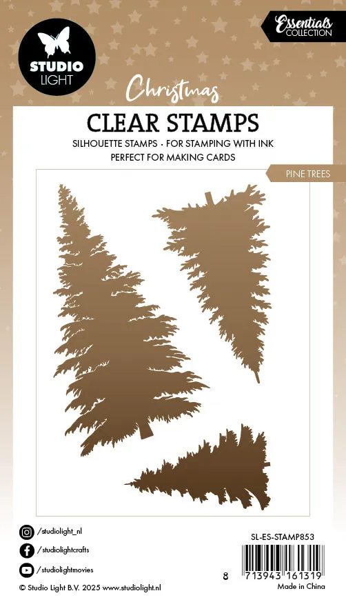 StudioLight Essentials Clear Stamps Tannenbäume Silikonstempel