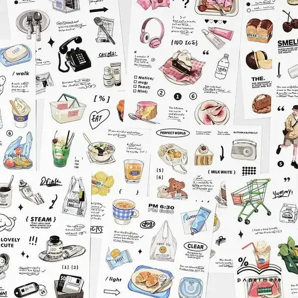 Ieebee Coffee & Cake Sticker 2 Stück Butter Cake Motiv