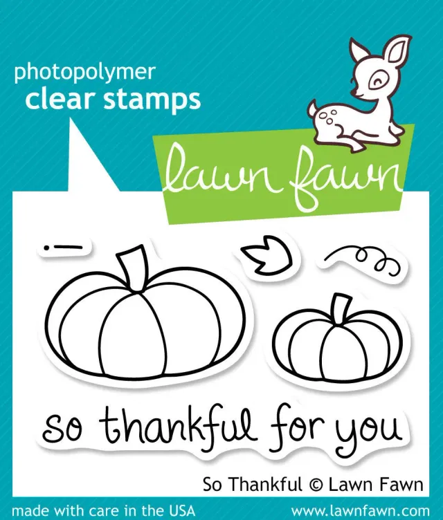 Lawn Fawn So Thankful LF432 Clear Stamps Kürbis