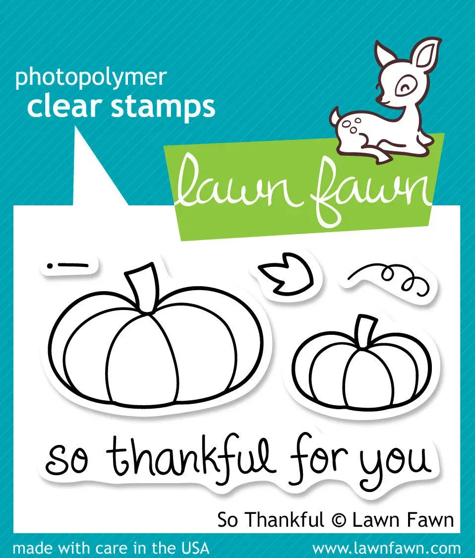 Lawn Fawn So Thankful LF432 Clear Stamps Kürbis