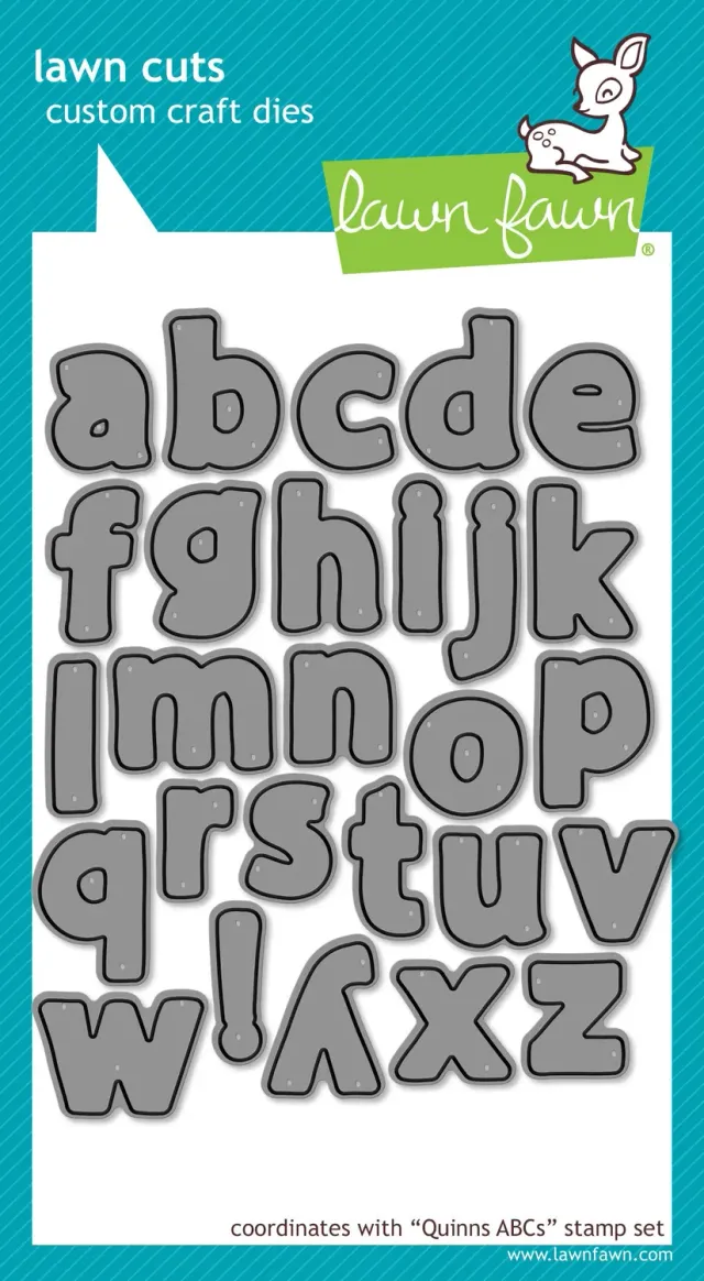Lawn Fawn Quinn's ABCs LF490 Stanzschablonen Großbuchstaben