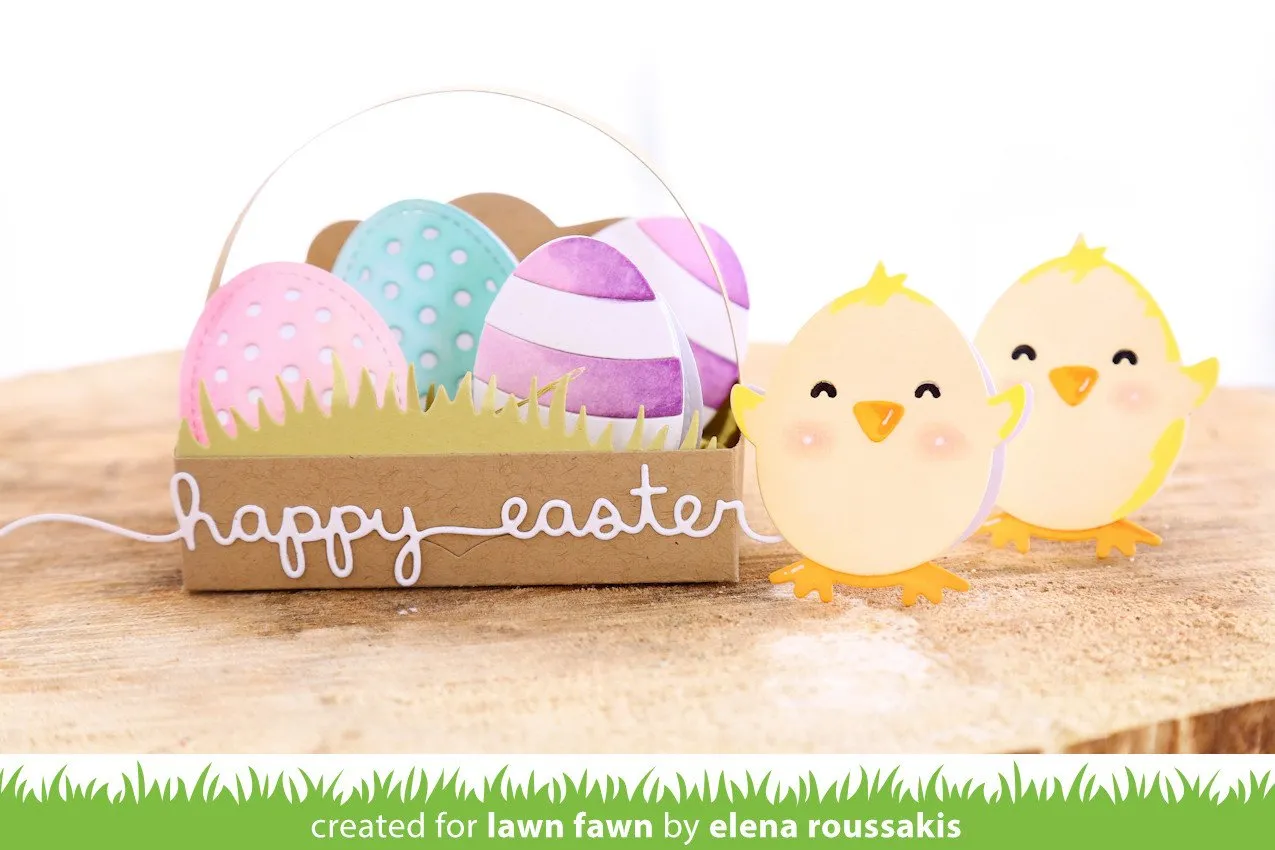 Lawn Fawn Easter Border LF1365 Stanzschablone Schriftzug