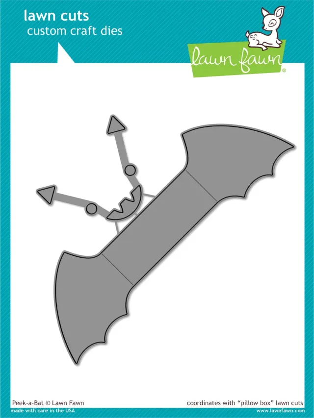 Lawn Fawn Peek-A-Bat Stanzschablonen Fledermaus Halloween