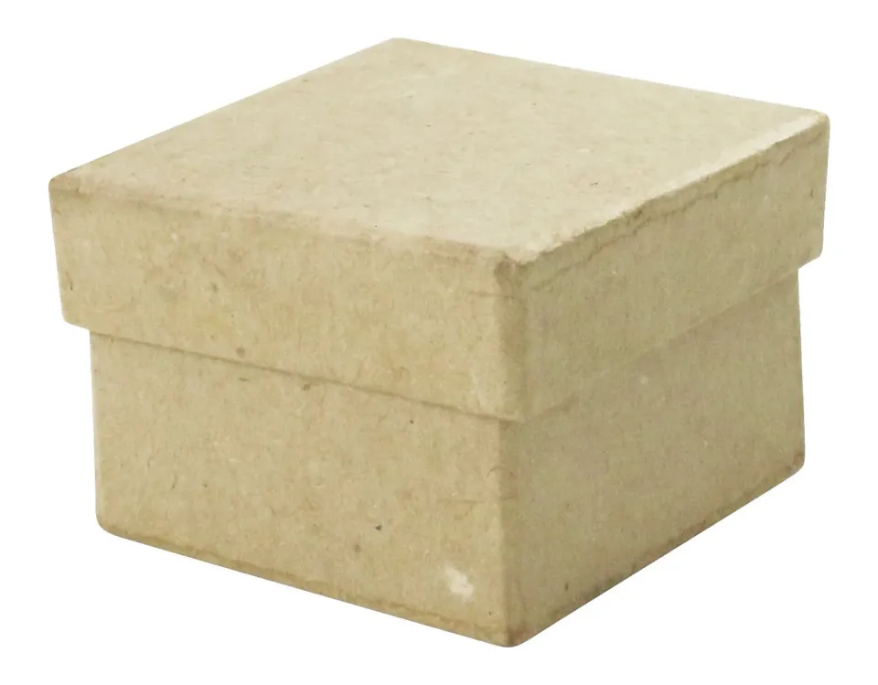 décopatch BT501O Schachtel eckig Pappmaché-Box 4,5 cm
