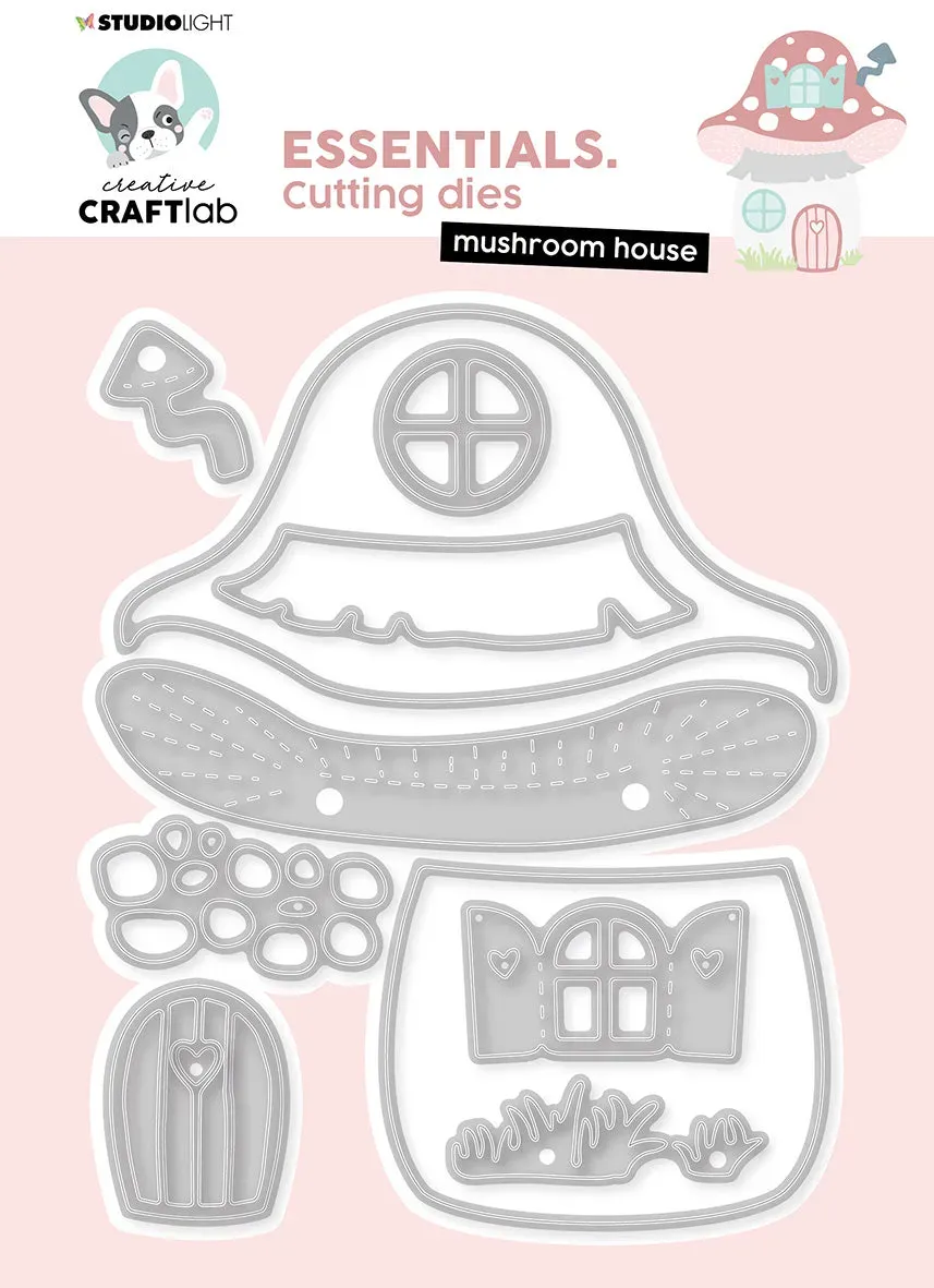 StudioLight Creative Craftlab Stanzschablone Mushroom House