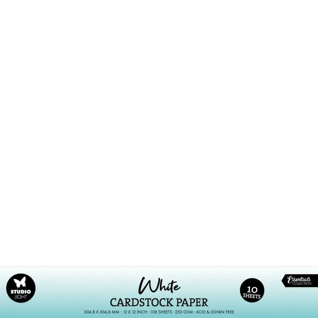 StudioLight Essentials White Cardstock Papierset 250 g