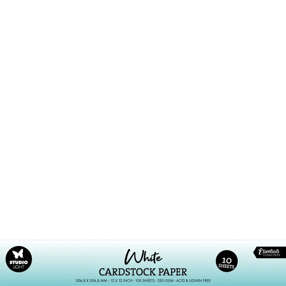 StudioLight Essentials White Cardstock Papierset 250 g