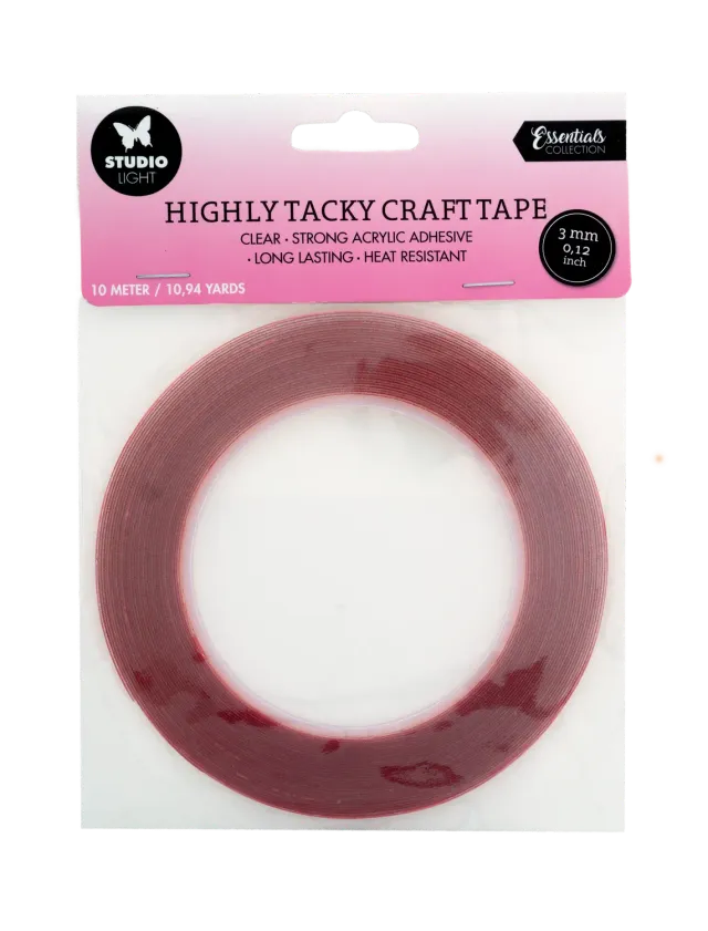 StudioLight Essentials Craft Tape Klebeband 3mm 10m doppelseitig