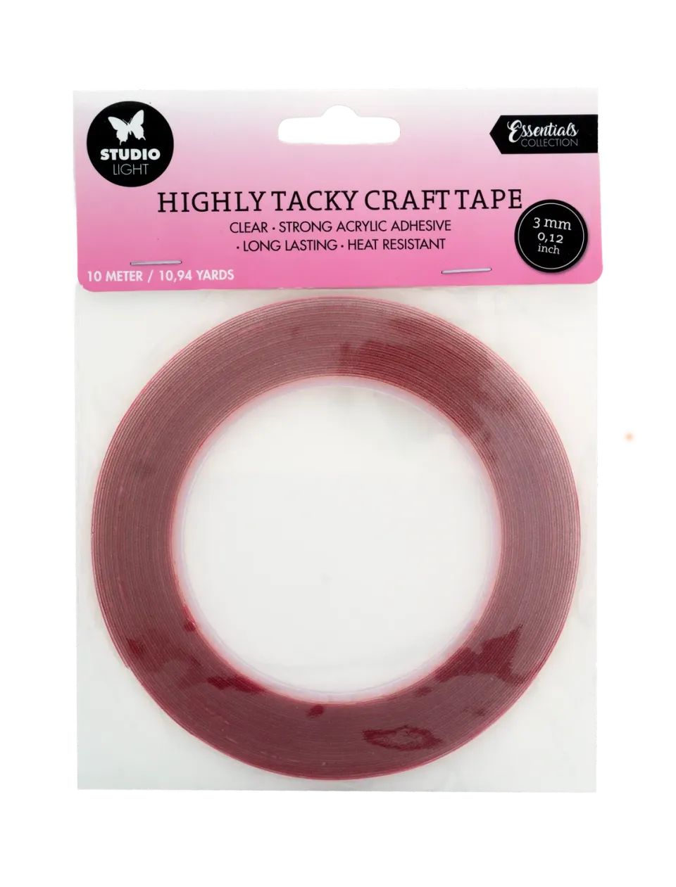 StudioLight Essentials Craft Tape Klebeband 3mm 10m doppelseitig