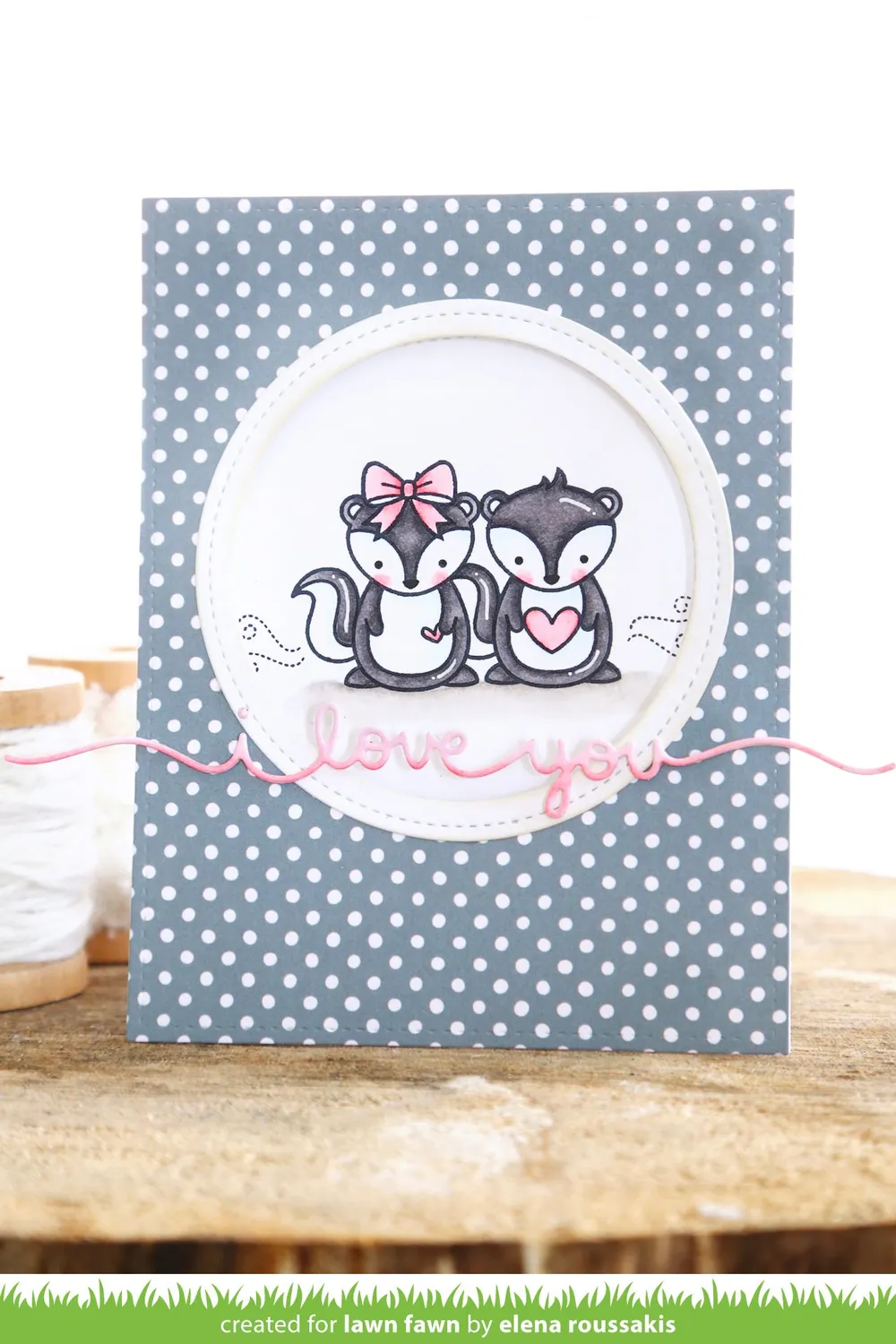 Lawn Fawn I Love You Border Stanzschablonen