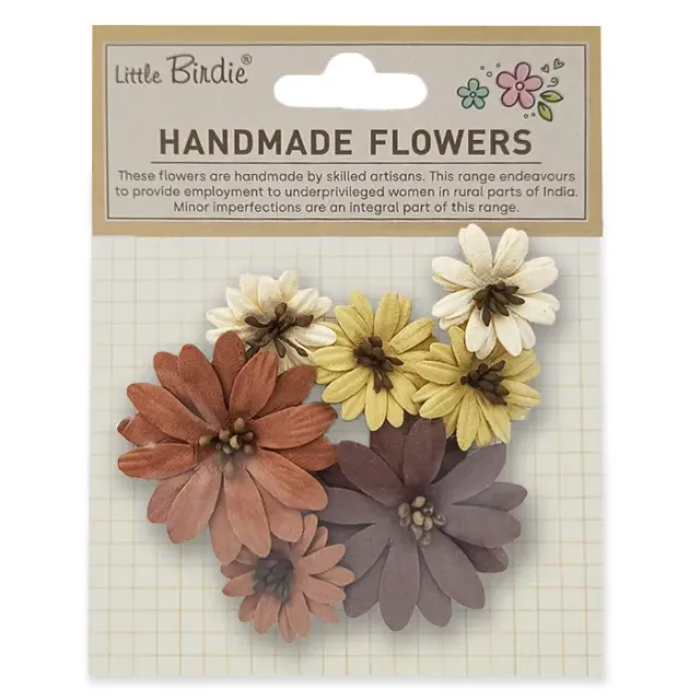 Lavinia-Stamps Handmade Flowers Doy Vintage-Braun 7er
