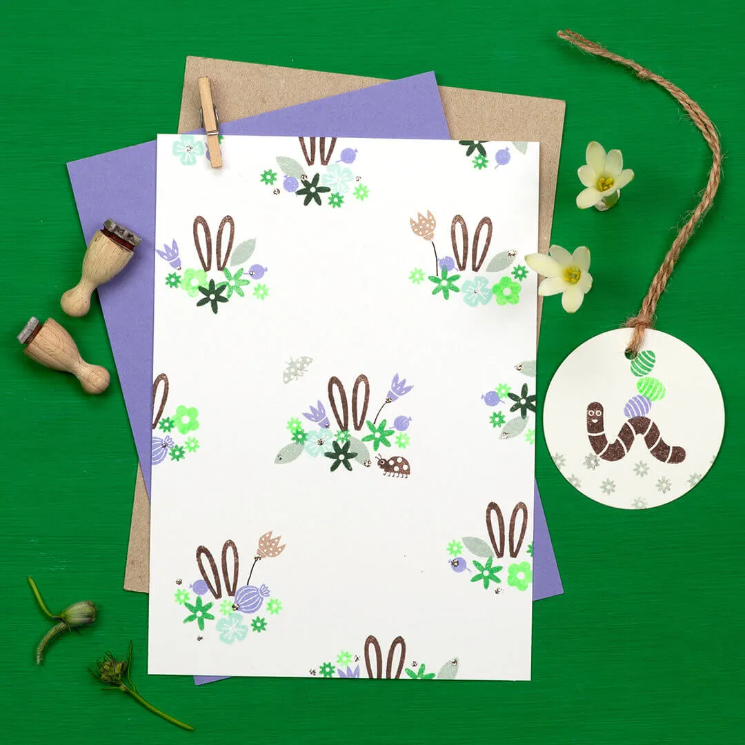 Perlenfischer Hasenohren Stempel Ostern 11x15 mm
