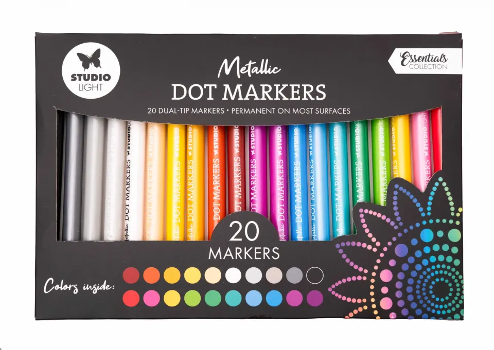 StudioLight Essentials Dot Markers Metallic Stifte Set