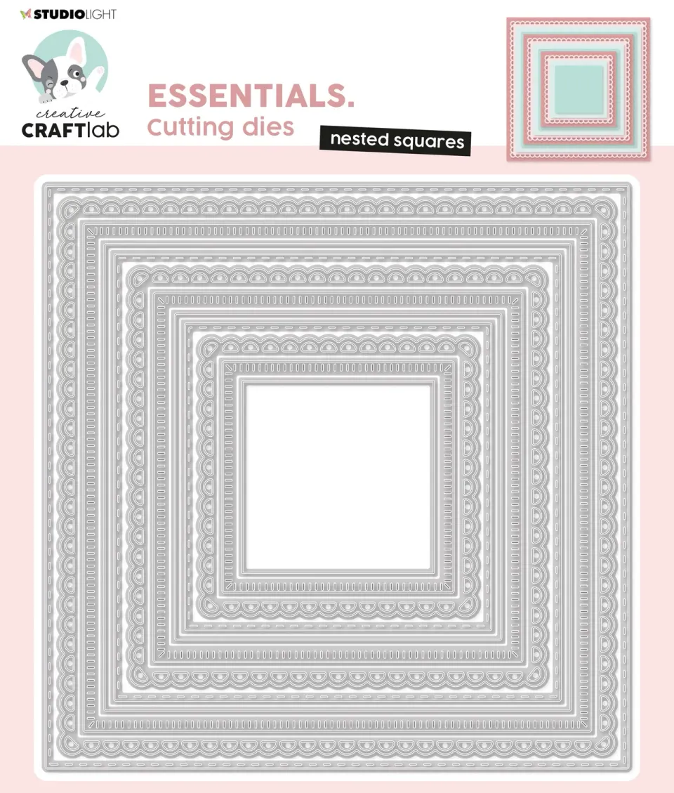 StudioLight Creative Craftlab Nested Squares Stanzschablone Quadrate