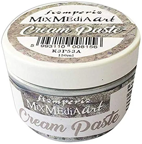 Stamperia Sculpture K3P53A Effektpaste Silber 150 ml metallic