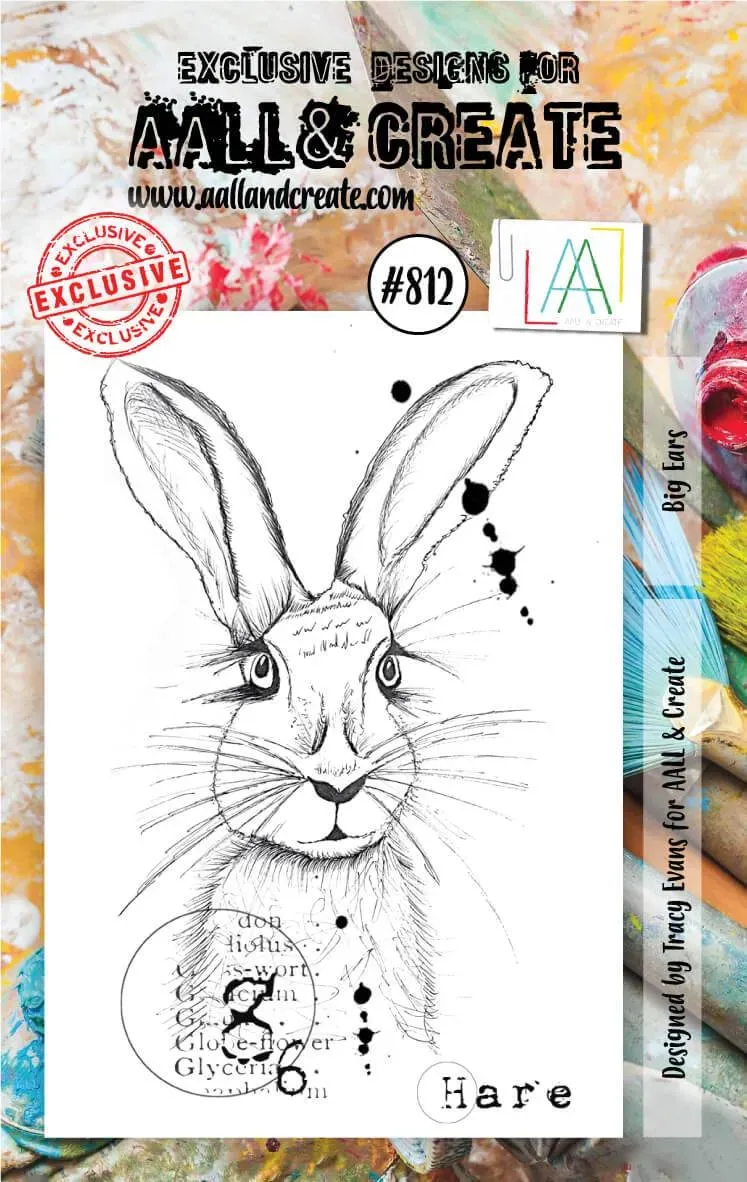 AALL and Create 812 Big Ears Clear Stempel A7 Tiermotiv