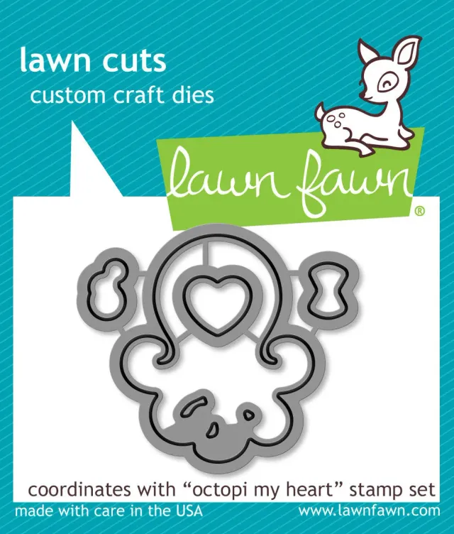 Lawn Fawn Lawn Cuts Octopi My Heart Stanzen