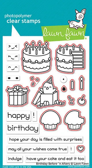 Lawn Fawn Birthday Before 'n Afters Lawn Cuts Stanzformen Geburtstag