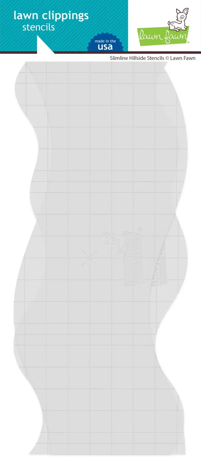 Lawn Fawn Slimline Hillside Stencils Schablonen 2er Hügel