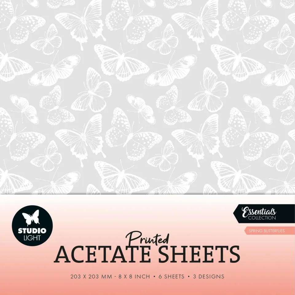 Studio Light Essentials Spring Butterflies Acetatfolie Schmetterlinge
