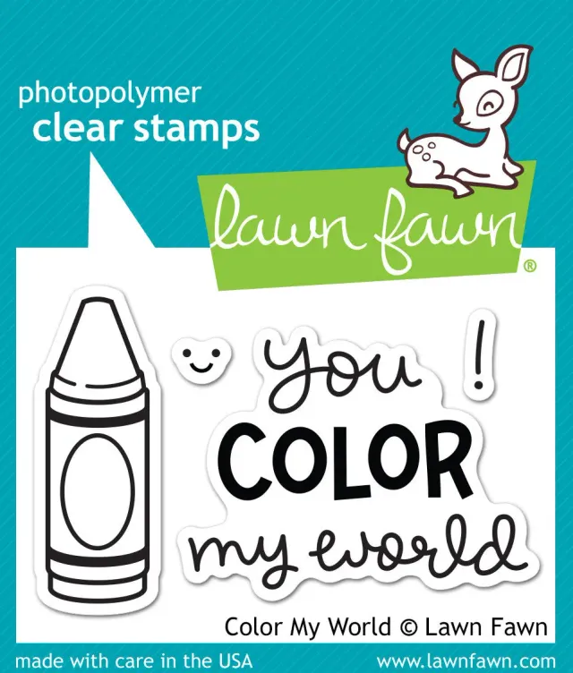 Lawn Fawn Color My World Clear Stamps Mini