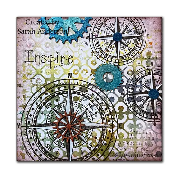 Lavinia Stamps Compass Small Stempel Kompass klein