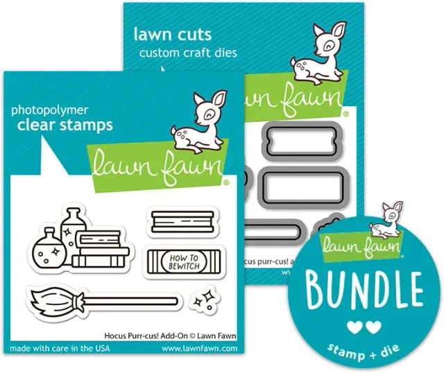 Lawn Fawn Hocus Purr-cus Add-On Stempel + Stanzen Bundle