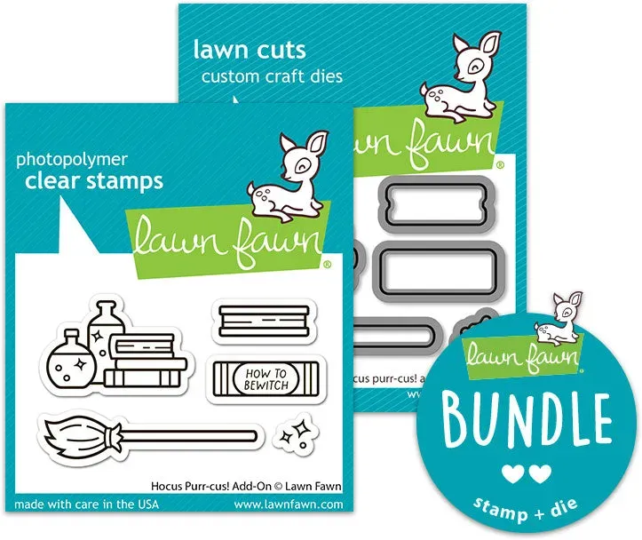 Lawn Fawn Hocus Purr-cus Add-On Stempel + Stanzen Bundle