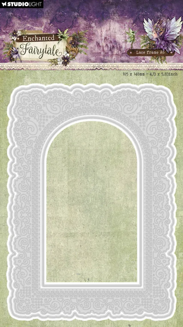 Studio Light Enchanted Fairytale Lace Frame A6 Stanzschablone Spitze