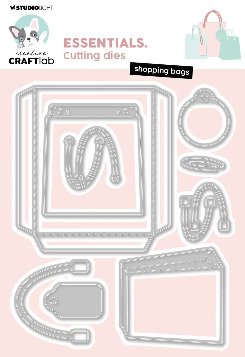 Creative Craftlab Essentials Shopping Bags Stanzschablone Tüten