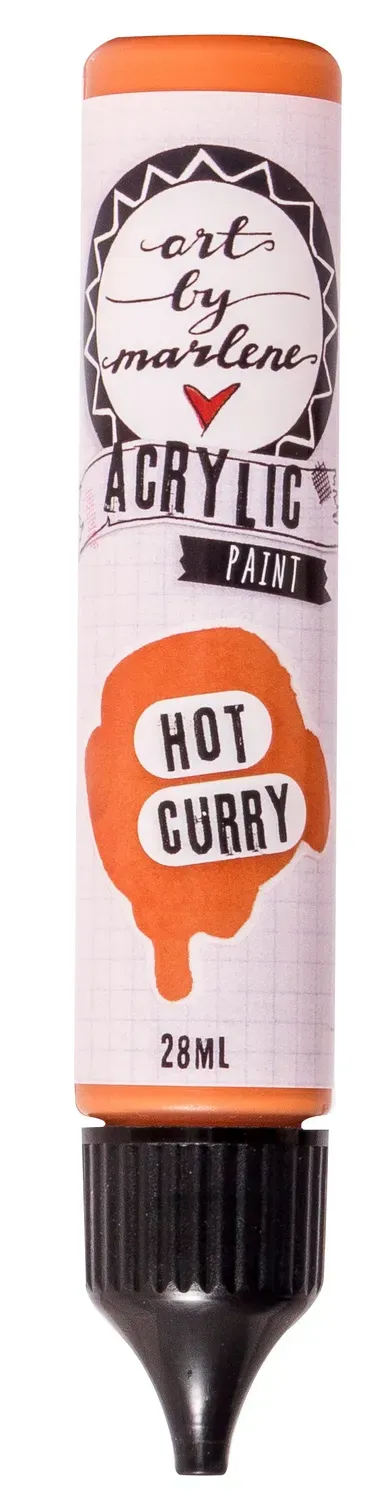 Art by Marlene Essentials Acrylfarbe Hot Curry 28 ml