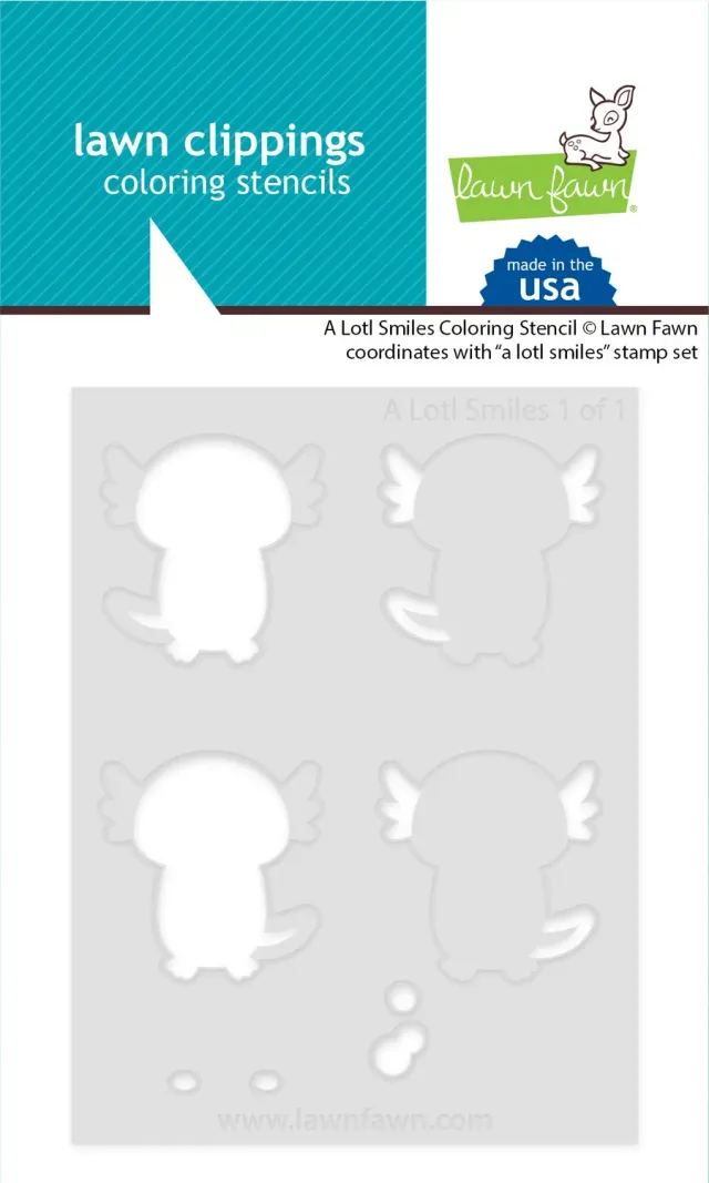 Lawn Fawn A Lotl Smiles Schablone Axolotl 1-tlg