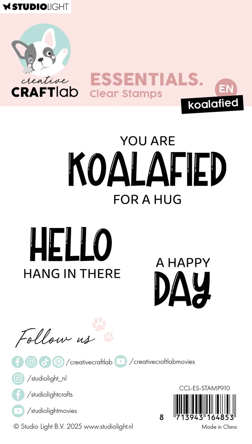 Creative Craftlab Essentials Koalified Clear Stamp Koalas