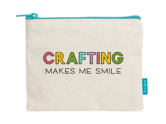 Lawn Fawn Zipper Pouch Crafting Makes Me Smile 28 cm