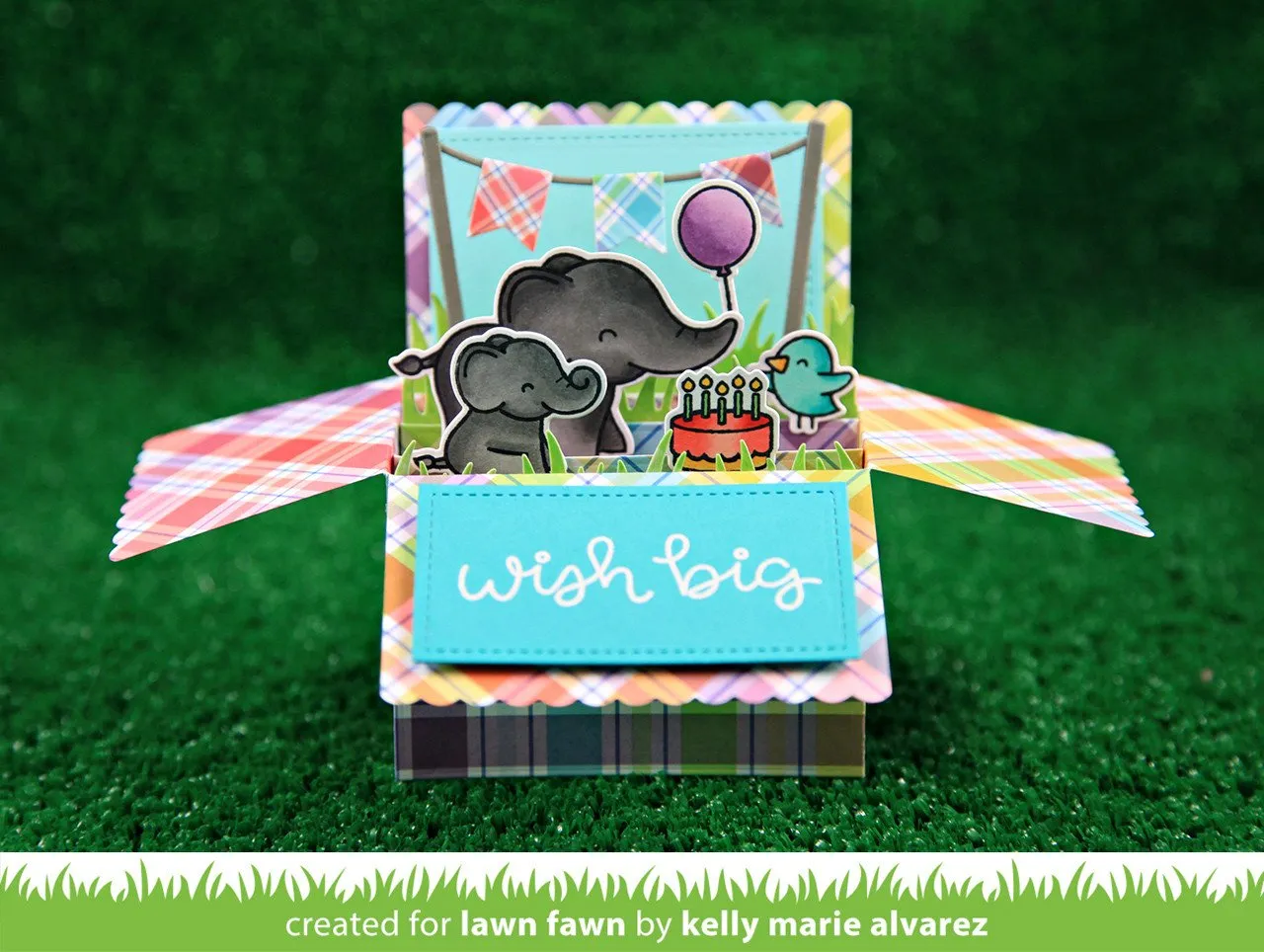 Lawn Fawn Elphie Selfie Clear Stamps Elefant Geburtstag