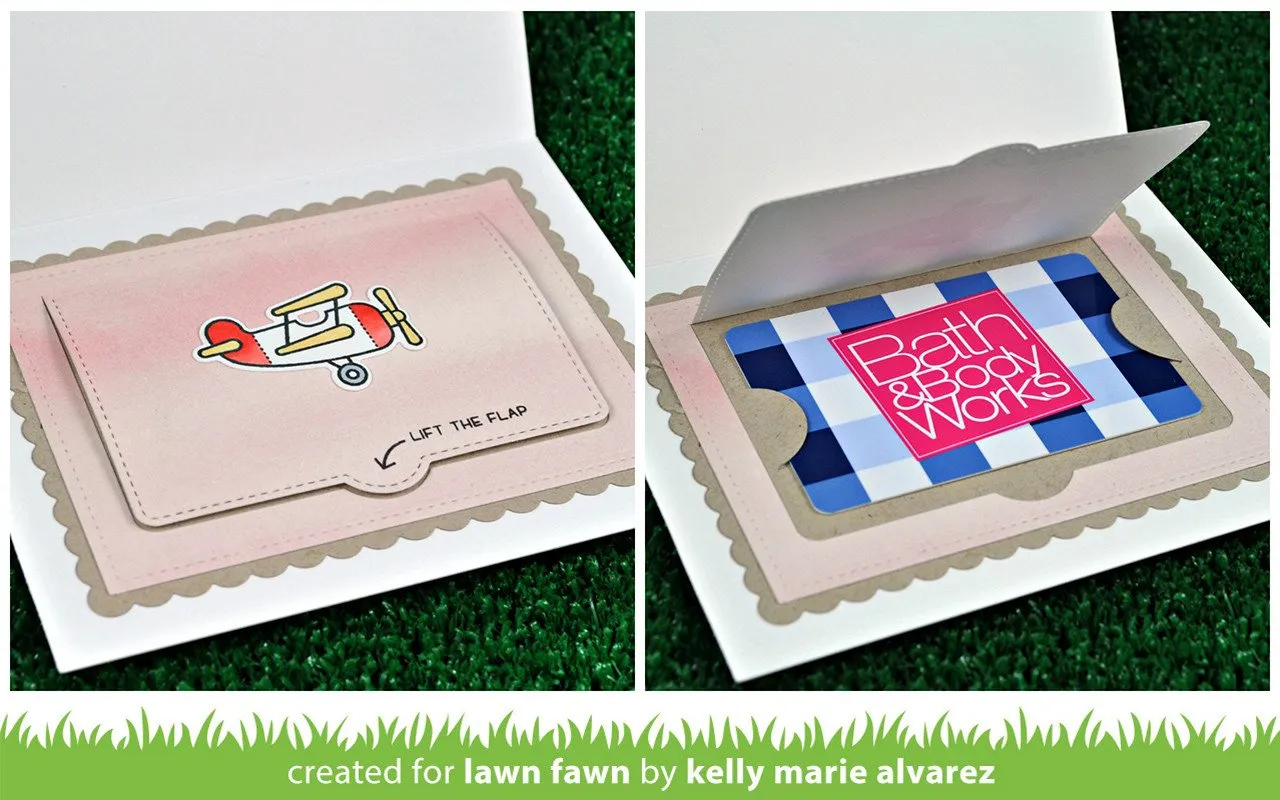 Lawn Fawn Simple Gift Card Slots Stanzschablonen 2-teilig